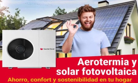 bomba de calor con paneles solares